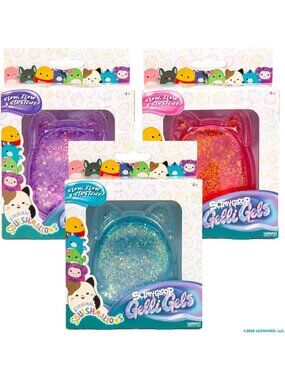 Squishmallows SLIMYGLOOP Gelli Gels Glitter Squishy CHOOSE ONE
